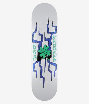 Krooked Una Lightning Clover 8.28" Tavola da skateboard (white)