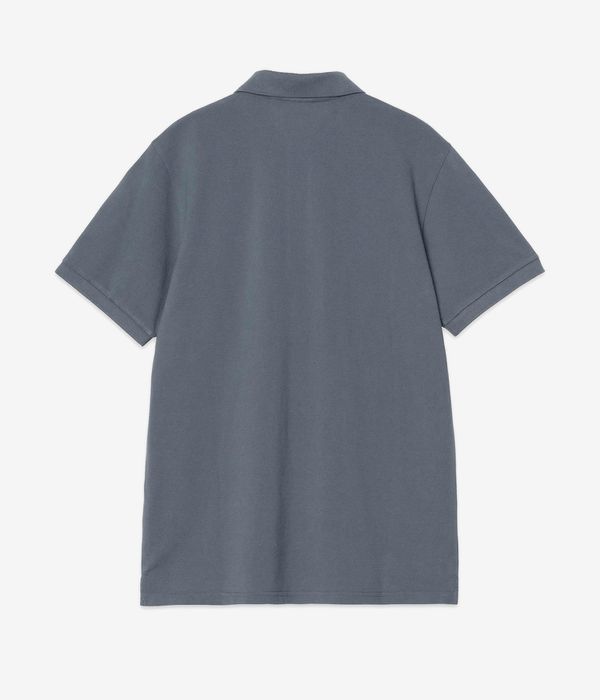 Carhartt WIP Chase Pique Polo-Shirt (cozy blue gold)