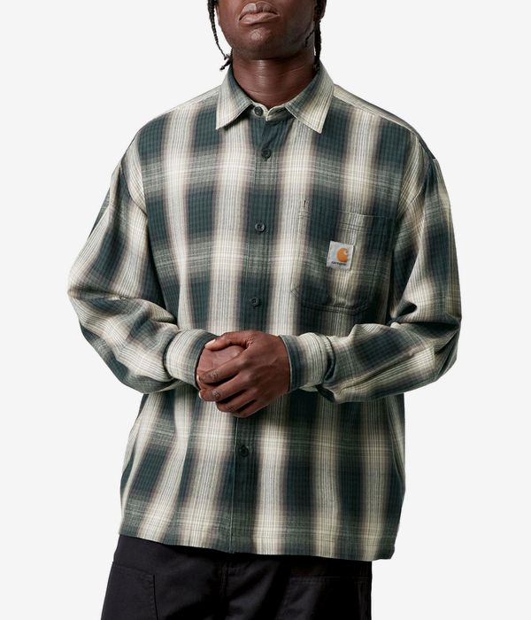 Carhartt WIP Harlin Plain Weave Shirt (kale green)