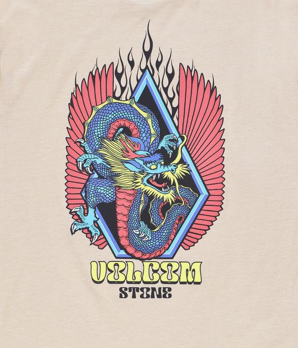 Volcom Draggin Stone Heather T-Shirt (light khaki)