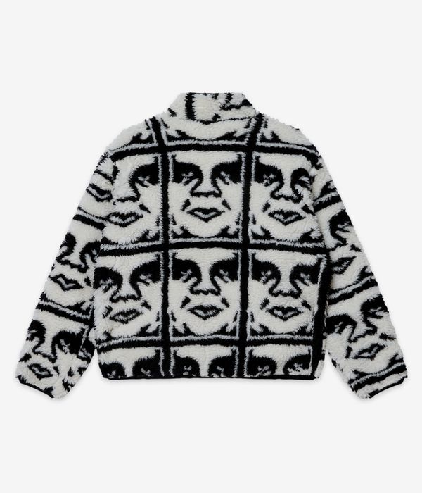 Obey Repeated Icon Sherpa Kurtka (black multi)
