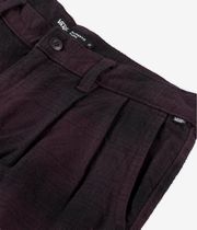 Vans Authentic Chino Loose Tapered Plaid Pantaloni (dark port black)