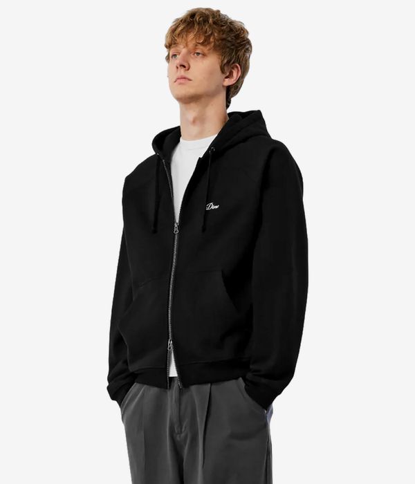 Dime Classic Small Logo Zip-Hoodie (black)