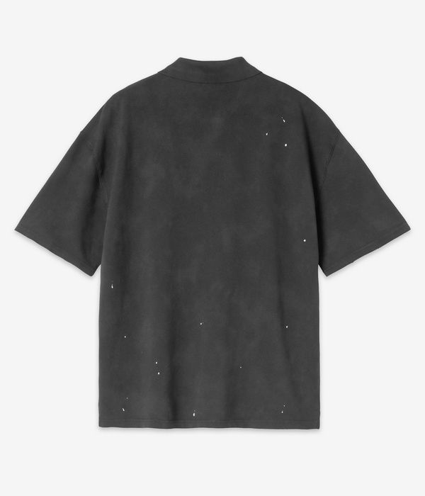 Carhartt WIP Painter Polo-Shirt (black destroy wash splatter)