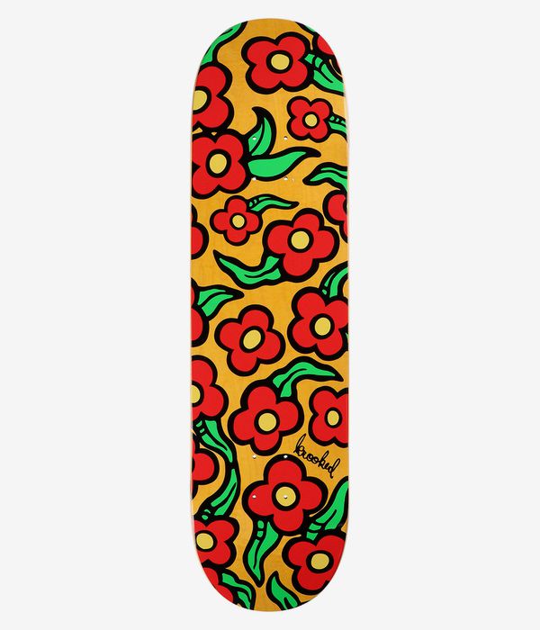 Krooked Team Wild Style Flowers 8.25" Planche de skateboard (multi)