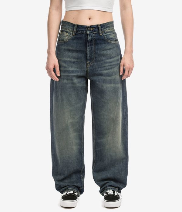 Carhartt WIP W' Brandon Camano Jeans women (blue worn used wash)