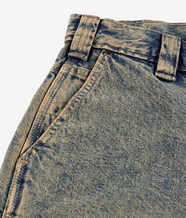 Dickies Madison Denim Shorts (yellow fade indigo)