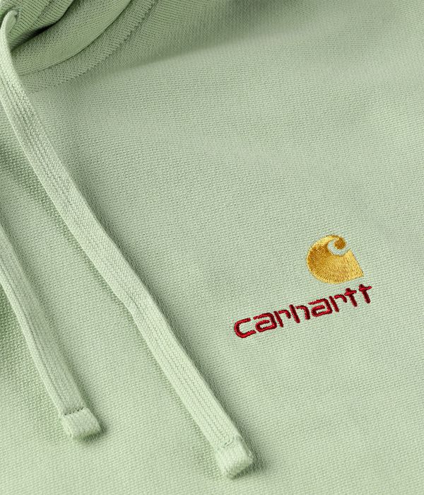 Carhartt WIP American Script Felpa Hoodie (pale olive)