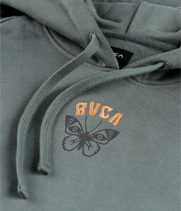 RVCA Butterfly Poster Felpa Hoodie (balsam green)