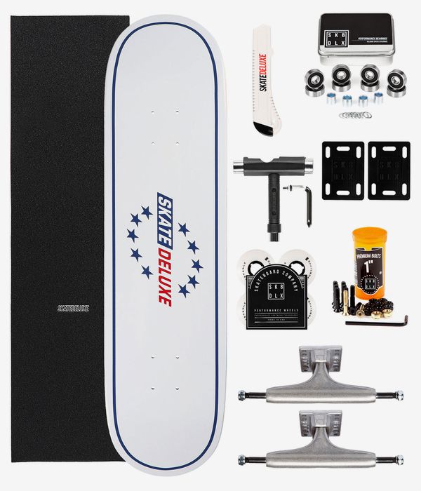 skatedeluxe E-Sport Komplett 8.25" Kit di montaggio per skateboard (white)