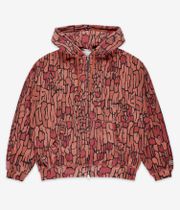 Evisen Dokuro Camo Felpa Hoodie con zip (orange)