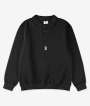Poetic Collective Spray Heavy Polo Sweatshirt (black)