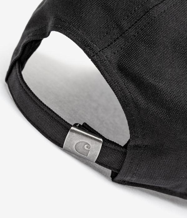 Gorra Carhartt WIP Madison Logo Cap Black White Ajustable Visera curva