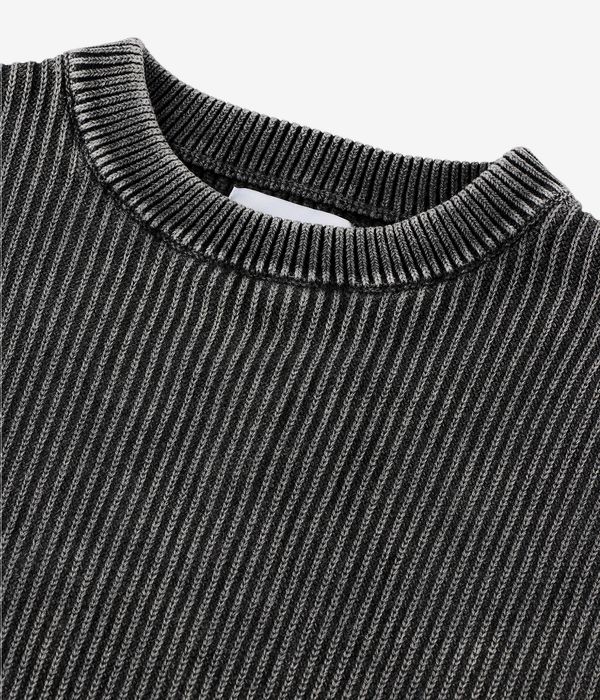 Butter Goods Bleach Knit Sweatshirt (black)