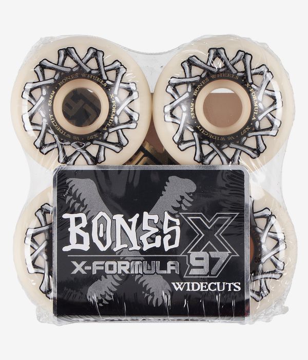 Bones X Formula V6 Wheels (white grey) 55 mm 97A 4 Pack