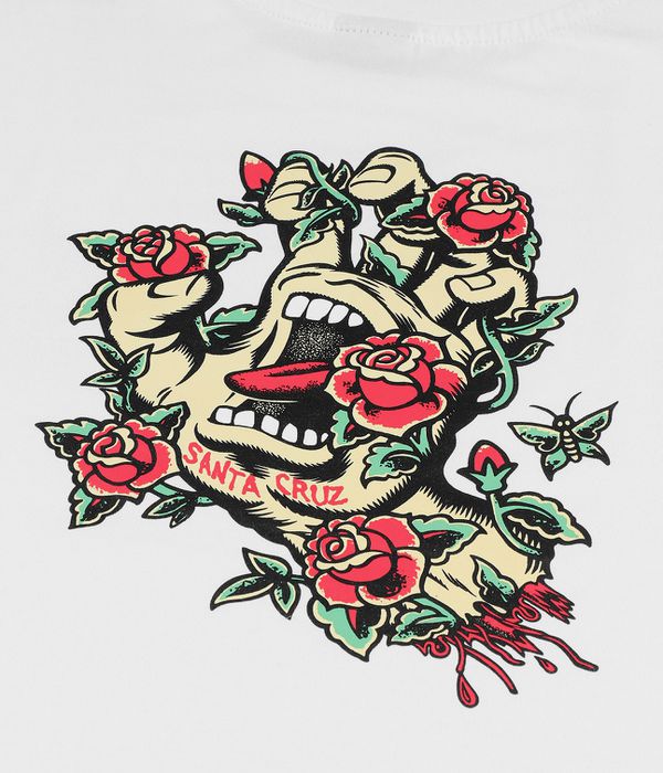 Santa Cruz Screaming Rose Flash T-Shirt (white)
