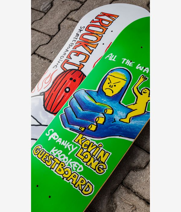 Krooked Spanky Guest Pro TF 8.25" Skateboard Deck (green)