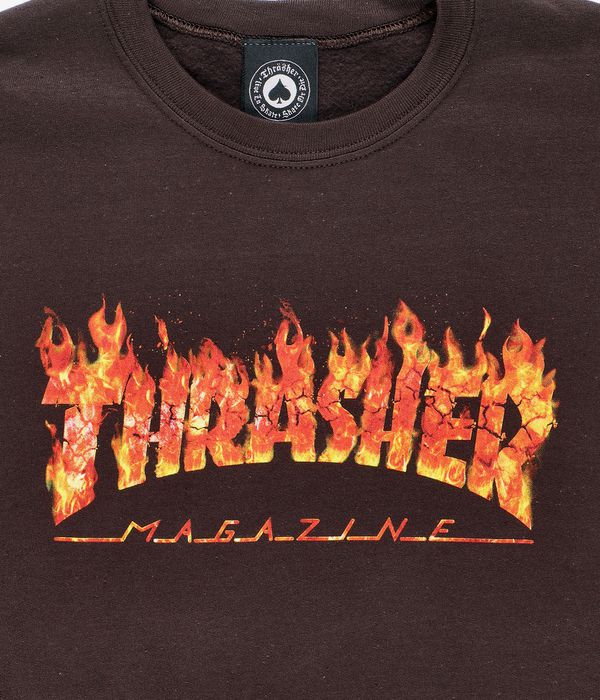 Thrasher Inferno Felpa dark chocolate