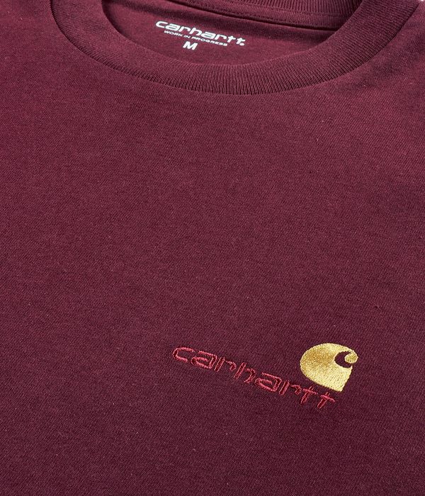 Carhartt WIP American Script Organic T-Shirt (malbec)