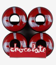 Chocolate Chunk Cruiser Ruote (black red) 54mm 80A pacco da 4
