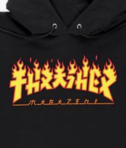 Thrasher Godzilla Flame Felpa Hoodie (black)