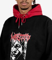 Wasted Paris Telly Wire Felpa Hoodie (black fire red)