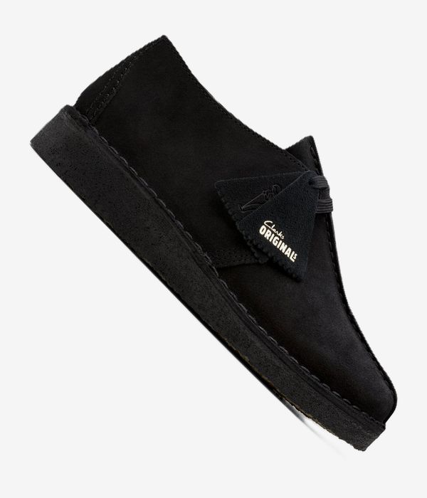 Clarks Originals Desert Trek Shoes (black suede)