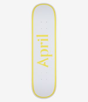 April OG Logo Twin 8.25" Planche de skateboard (yellow white)