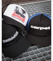 Carpet Company Puff Trucker Cap (black blue)
