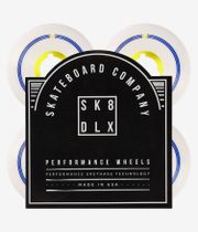 skatedeluxe Retro Conical Wielen (white yellow) 51mm 100A 4 Pack