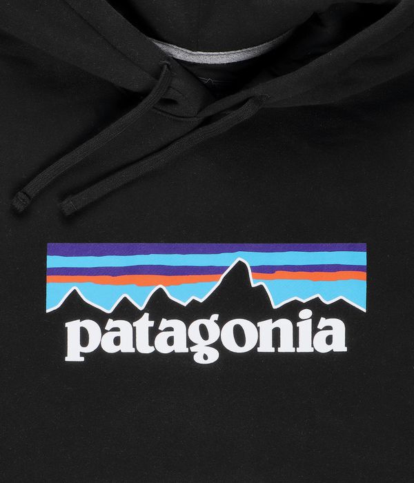Patagonia P-6 Logo Uprisal Felpa Hoodie (black)
