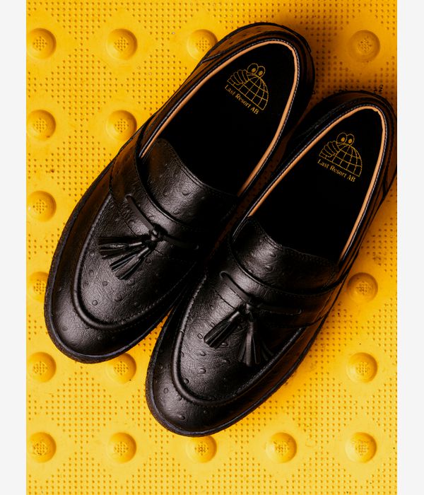 Last Resort AB VM005 Loafer Shoes (ostritch black black)