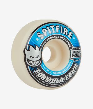Spitfire Formula Four Classic Roues (white blue) 52mm 99A 4 Pack