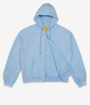 Carpet Company C-Star Double Thermal Zip-Sweatshirt avec capuchon (baby blue)