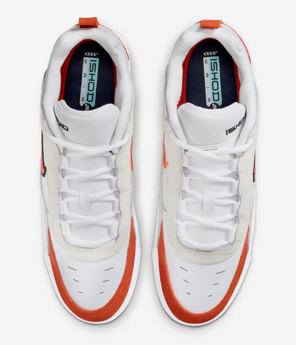 Nike SB Ishod 2 Schoen (white orange summit white)