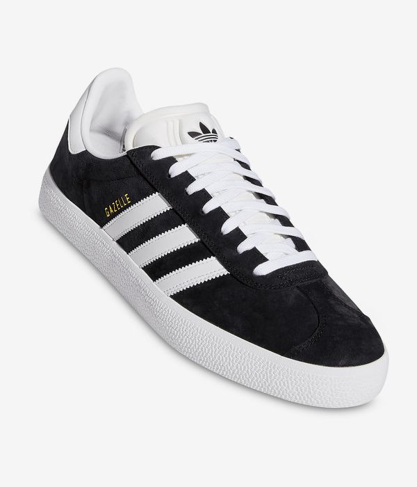 adidas Skateboarding Gazelle ADV Shoes (core black white gold melange)