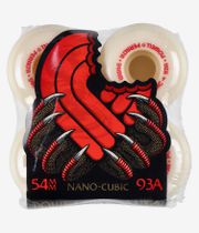 Powell-Peralta Dragons Nano Cubic Asymmetrical Offset Wheels (offwhite) 54 mm 93A 4 Pack