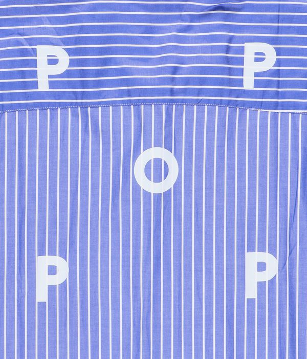 Pop Trading Company Logo Striped Camisa (blue)