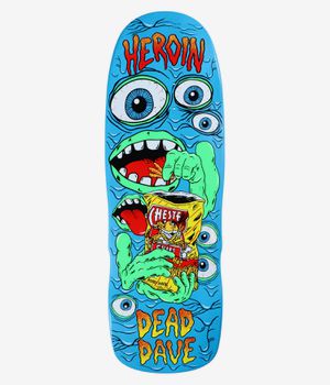Heroin Skateboards Dead Dave Mutate Or Die 10.1" Skateboard Deck (blue)