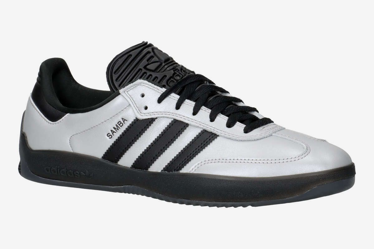 adidas Skateboarding Puig Samba Shoes (silver met core black core black)