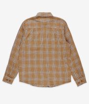 Brixton Charter Linen Blend Camicia (washed cooper whitecap plaid)