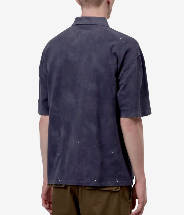 Carhartt WIP Painter Polo-Shirt (dark navy destroy wash splatter)