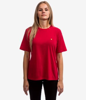 Carhartt WIP W' Chase T-Shirt women (cardinal gold)