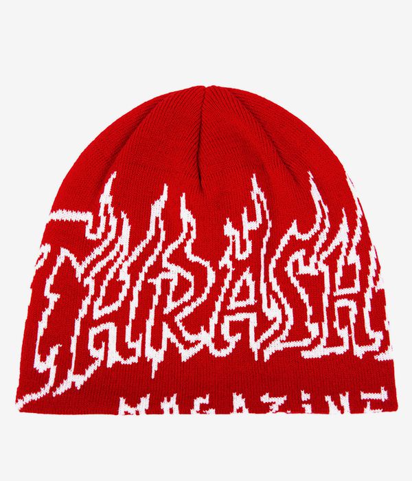 Thrasher Fire Outlined Beanie (red)
