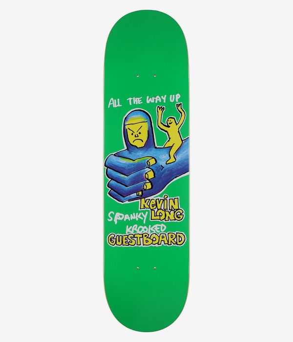 Krooked Spanky Guest Pro TF 8.25" Skateboard Deck (green)