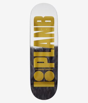 Plan B Team Half Dip 9" Skateboard Deck (white black)