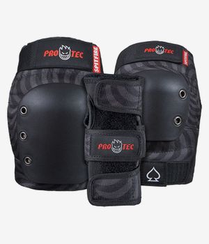 PRO-TEC x Spitfire Street Junior Protection-Set kids (black red)