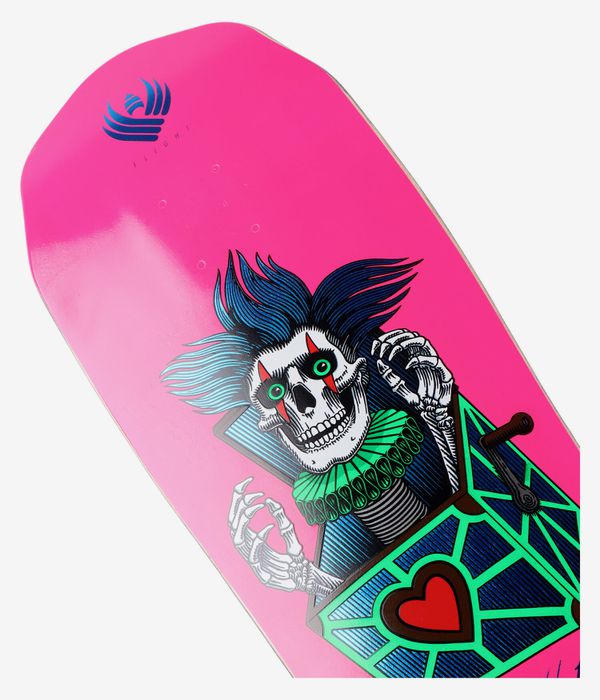 Powell-Peralta Chris Hiett Skull Flight Shape 310 9.5" Skateboard Deck (neon pink)