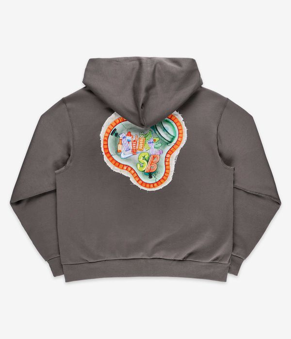 Nike SB Chest Logo Sudadera con cremallera (cave stone white)