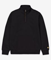 Carhartt WIP Chase Neck Zip Sweatshirt (black gold)